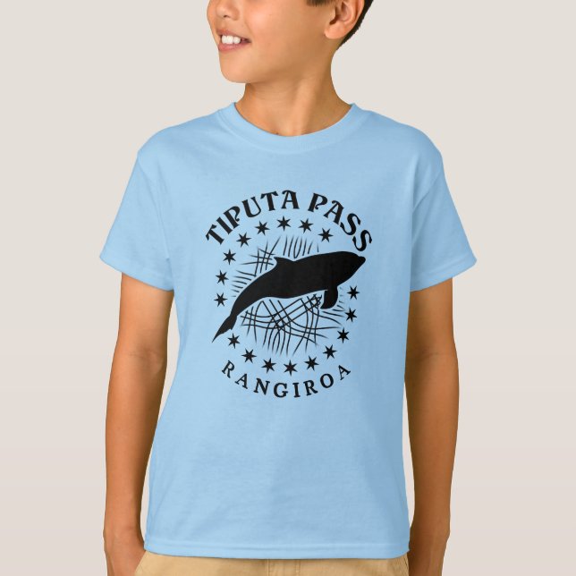 T-shirt Dolphin Plongée Rangiroa Lagoon - Tiputa Pass (Devant)