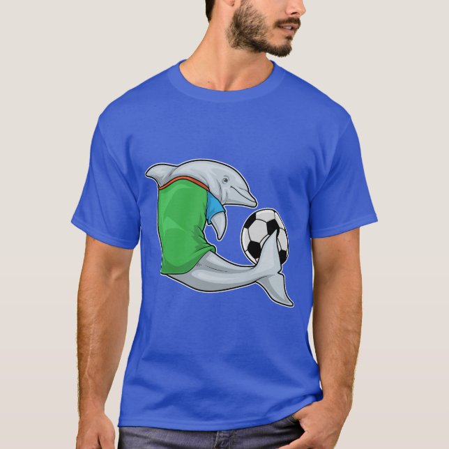 T-shirt Dolphin Soccer player Soccer Sports (Devant)