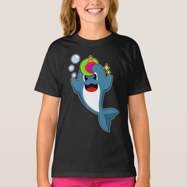 T-shirt Dolphin Unicorn (Devant)