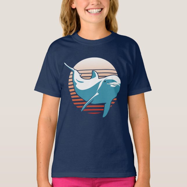 T-shirt Dolphin vintage (Devant)
