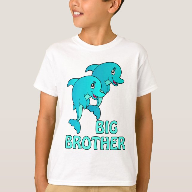 T-shirt Dolphins Big Brother Dolphin Kids (Devant)
