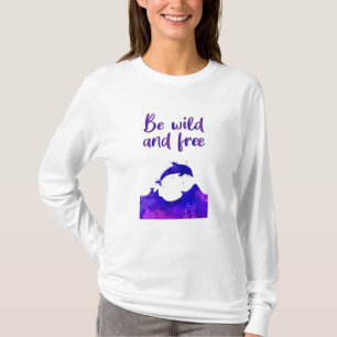 T-shirt Dolphins Dolphin Océan Mer Animal Poisson Drôle Ca