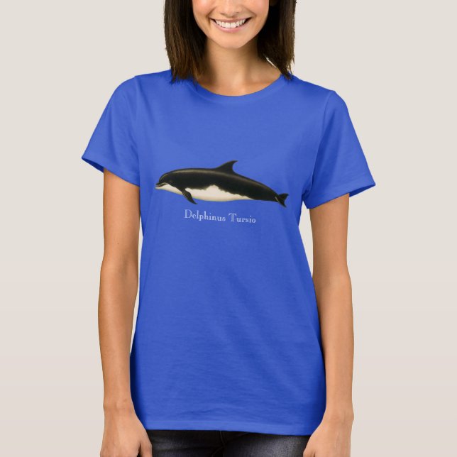 T-shirt Dolphins vintages Delphinus Tursio, Mammifères mar (Devant)