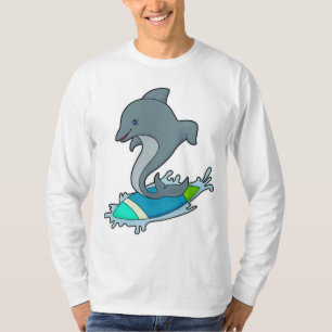 T-shirt Dolpin comme Surfer avec Surfer