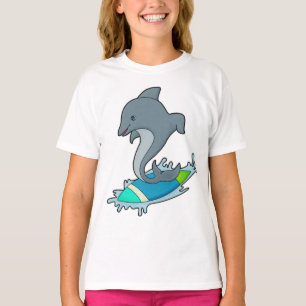 T-shirt Dolpin comme Surfer avec Surfer
