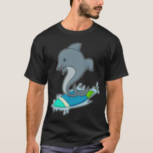 T-shirt Dolpin comme Surfer avec Surfer