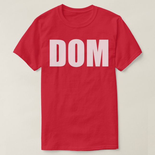 T-SHIRT DOM (Design devant)