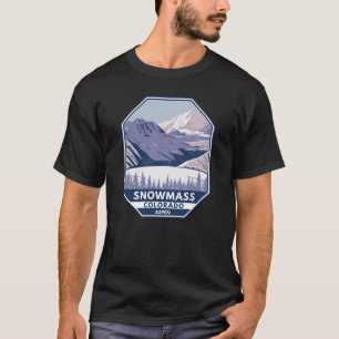 T-shirt Domaine skiable de Snowmass Hiver Aspen Colorado