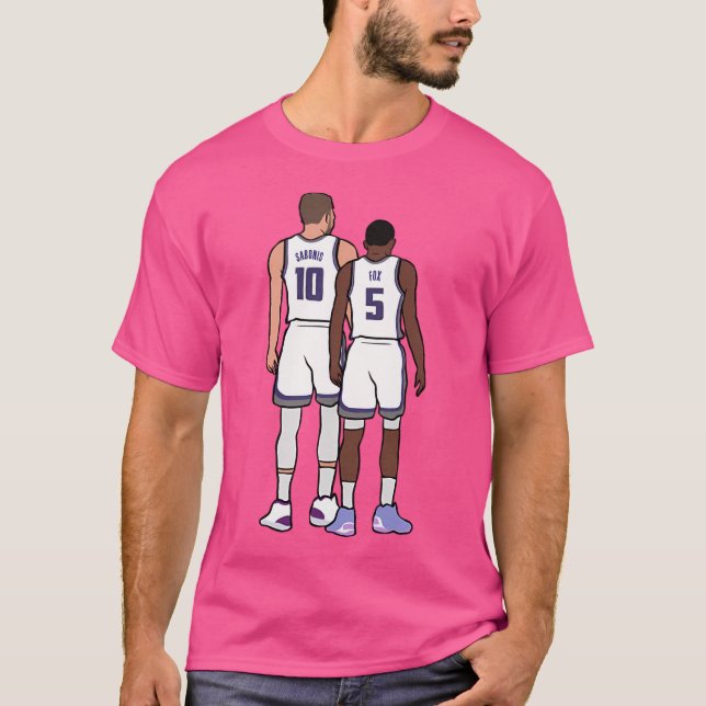T-shirt Domantas Sabonis Et De'Aaron Fox Retour (Devant)