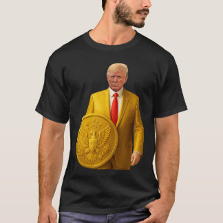 T-shirt Dôme doré Trump Grande carte américaine patriotiqu