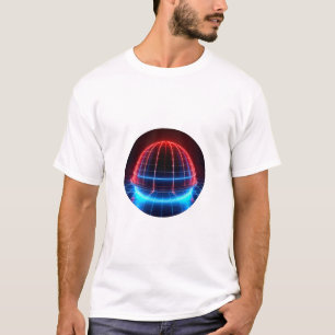 T-shirt Dôme Géodésique Rouge Blanc Bleu Patriotique