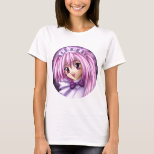 T-shirt Domestique mignonne de fille d'Anime