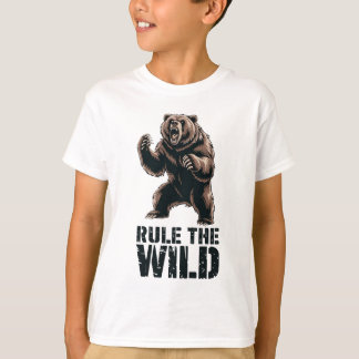T-shirt Dominance sauvage : Puissance grinçante des grizzl