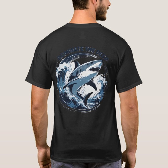 T-shirt Dominateur Requin des Profondeurs – Océan  (Dos)