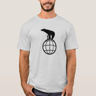 T-SHIRT DOMINATION DU MONDE D'OURS BLANC
