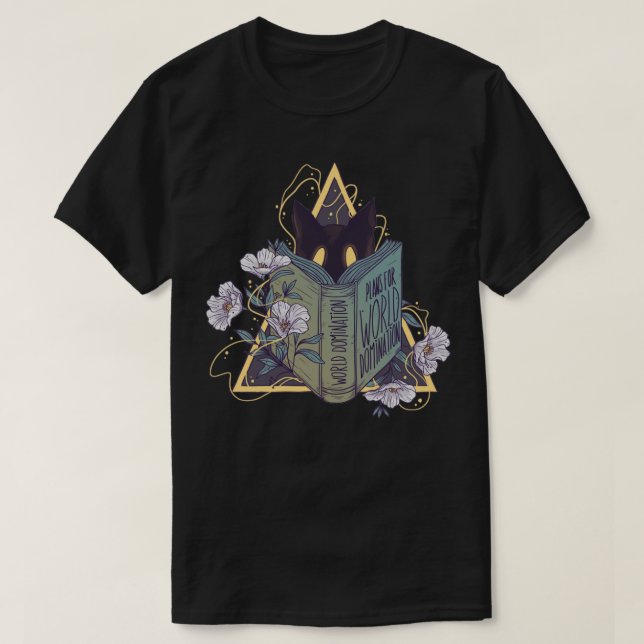 T-shirt Domination mondiale pour les chats (Design devant)