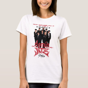 T-shirt Dominez Stray Kids Garçon Chanson Kpop Fabriqué pa