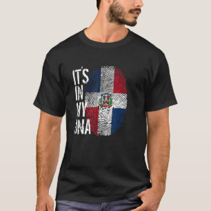 T-shirt Dominicain Pride Empreintes digitales C'est dans m