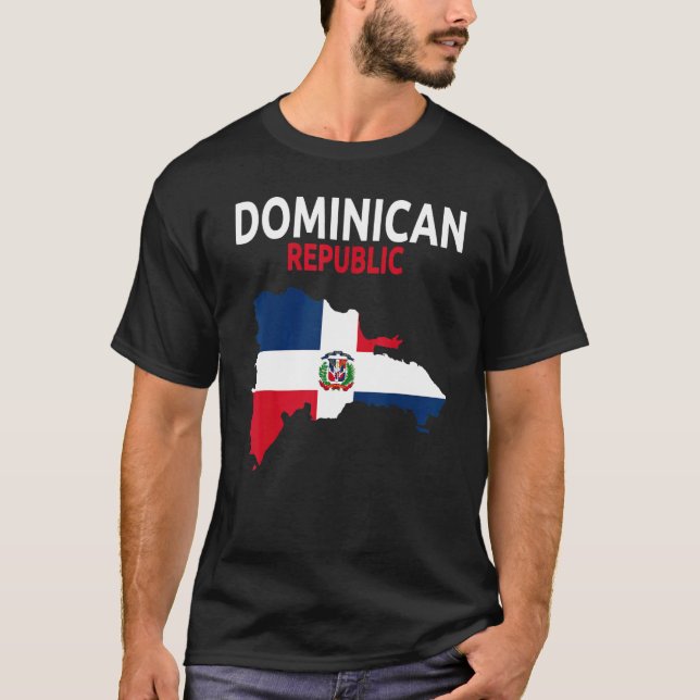 T-shirt Dominican Republic Flag Idea For Men & Dominican F (Devant)