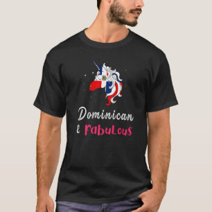 T-shirt Dominicana Girl Drapeau Rd République Dominicaine 