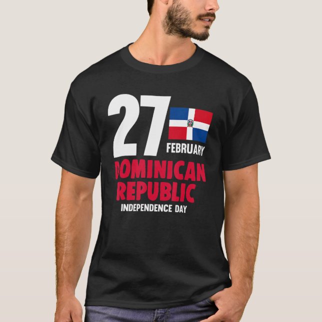T-shirt Dominicana Pride Fête de l'Indépendance République (Devant)
