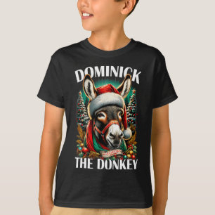 T-shirt Dominick L'âne Drôle Noël Italien Christ