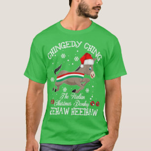 T-shirt Dominickhe Âne de Noël Italien Âne de Noël