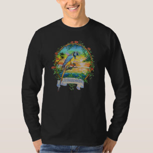 T-shirt Dominique Antilles Vintage Tropical Parrot Vaca