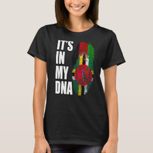 T-shirt Dominique Et Afghanistan Mélange Drapeau Adn Patri