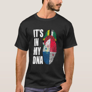 T-shirt Dominique Et Panaméen Mélangent L'ADN Patrimoine D