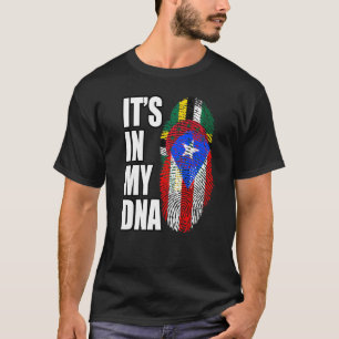 T-shirt Dominique Et Porto Rico Mix Dna Flag Heritage