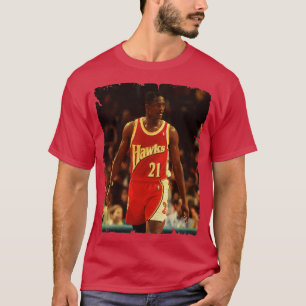 T-shirt Dominique Wilkins Conception Vintage Du Basketball