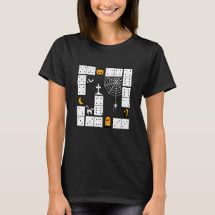 T-shirt Domino Halloween Dominos Trick Or Treat Dominos G
