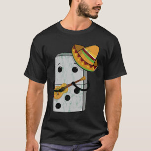 T-shirt Dominos de train mexicain amusant