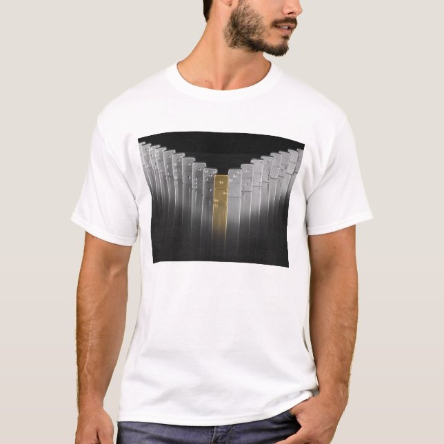 T-shirt Dominos d'or et d'argent (Devant)