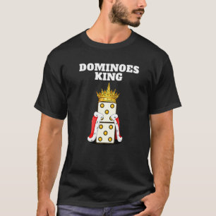T-shirt Dominos King Mens Dominoes Joueurs Garçons Dominos