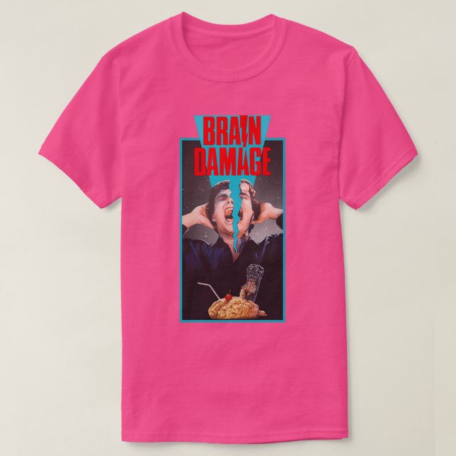 T-shirt Dommages cérébraux mal de tête1988VHSGasm HOR vidé (Design devant)