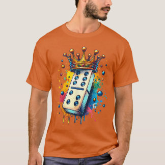 T-shirt Dommages drôles Roi du jeu de société Domino amate