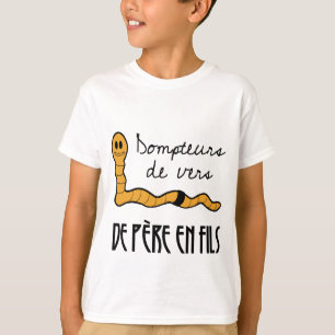 T-shirt Dompteurs de vers de père en fils