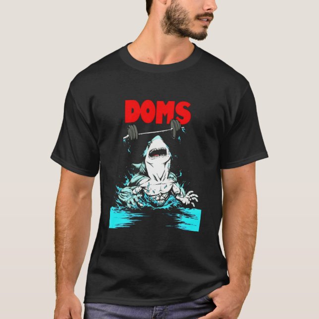 T-shirt Doms Shark Fitness Fitness Poids Bodybuilding (Devant)