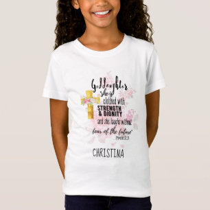 T-Shirt Don Adolescent Godgirl Proverbe personnalisé