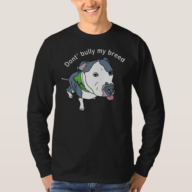 T-shirt Don Bully My Breed Pit Bull Awareness (Devant)