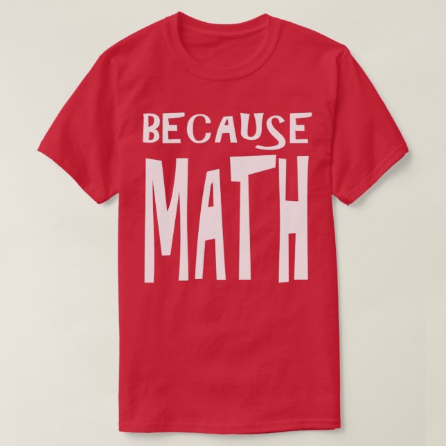 T-shirt Don comptable parce que Math Drôle comptable (Design devant)