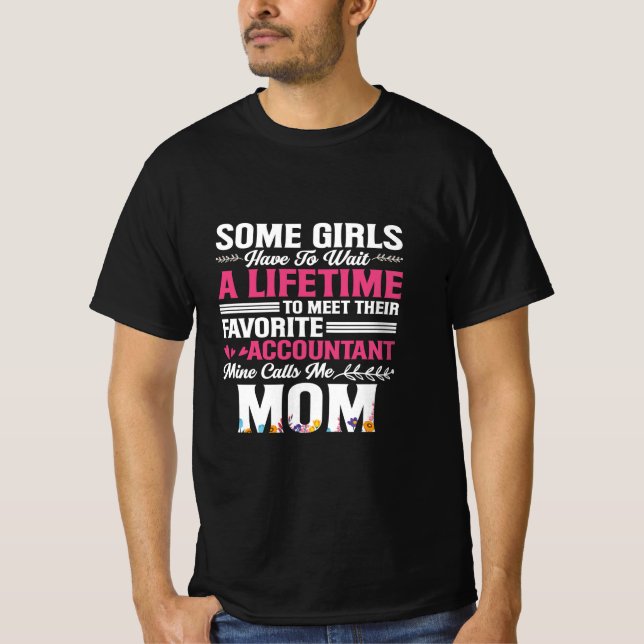 T-shirt Don comptable |Pour rencontrer leur comptable favo (Devant)