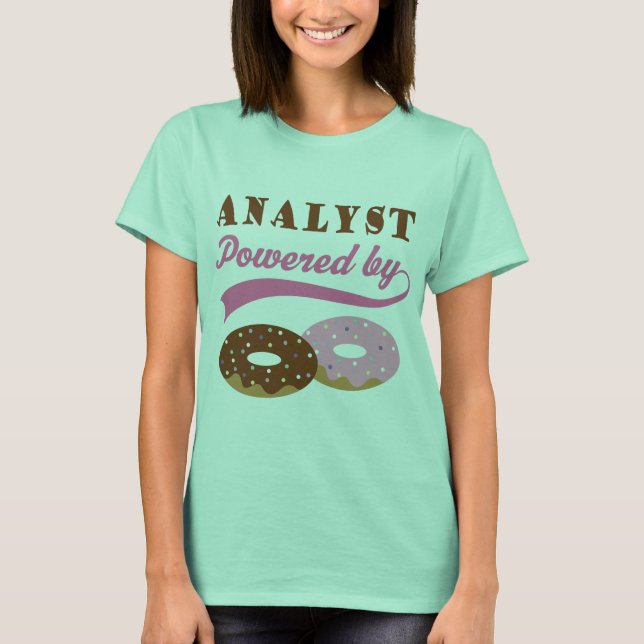 T-shirt Don d'analyste (beignes) (Devant)