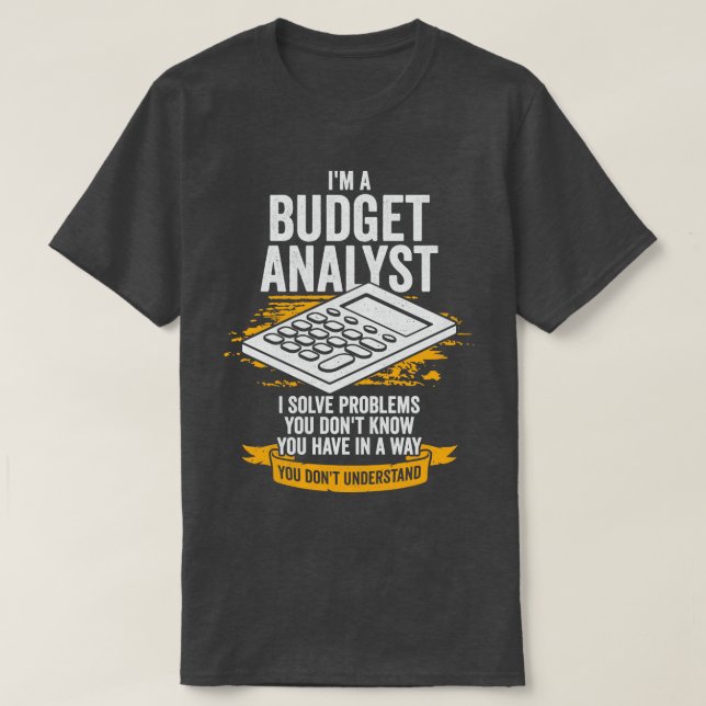 T-shirt Don D'Analyste De Budget (Design devant)