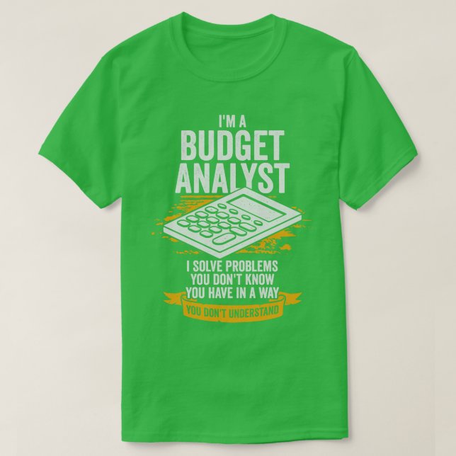 T-shirt Don D'Analyste De Budget (Design devant)