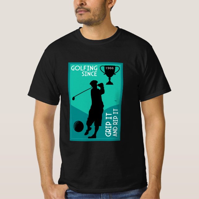T-shirt Don d'anniversaire aux golfeurs modifiables (Devant)
