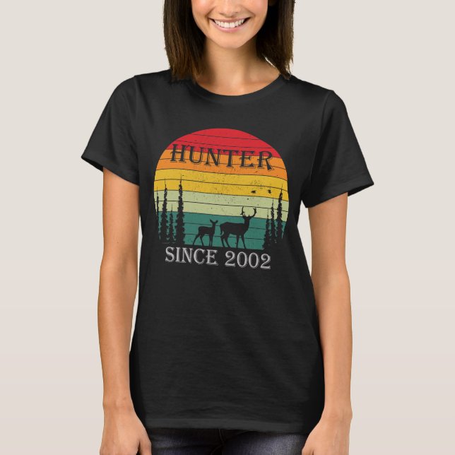 T-shirt Don d'anniversaire Hunter 2002 (Devant)