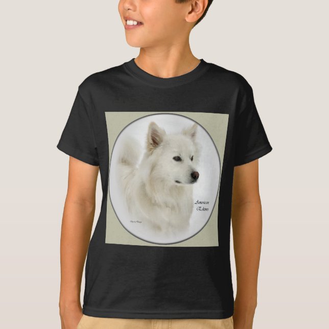 T-shirt Don d'art Eskimo Chien américain (Devant)